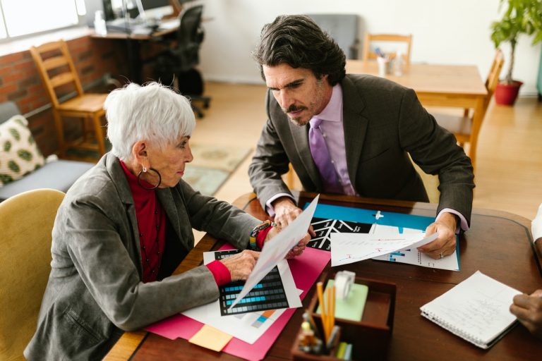 a process server advising a client