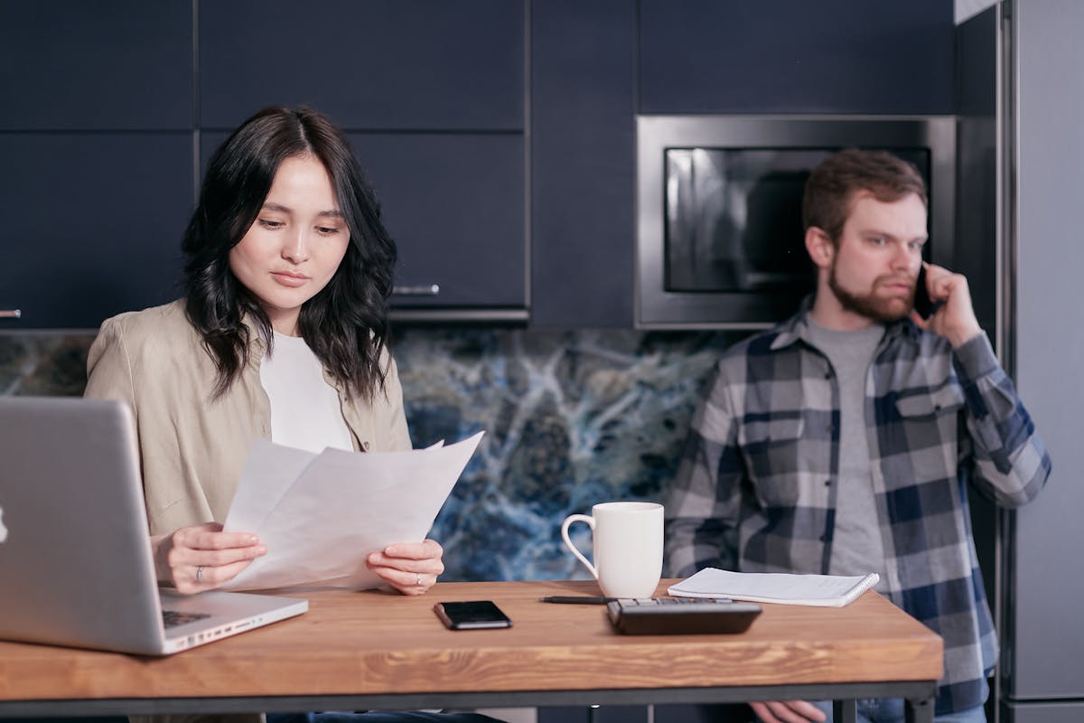 a couple who received a summons for debt